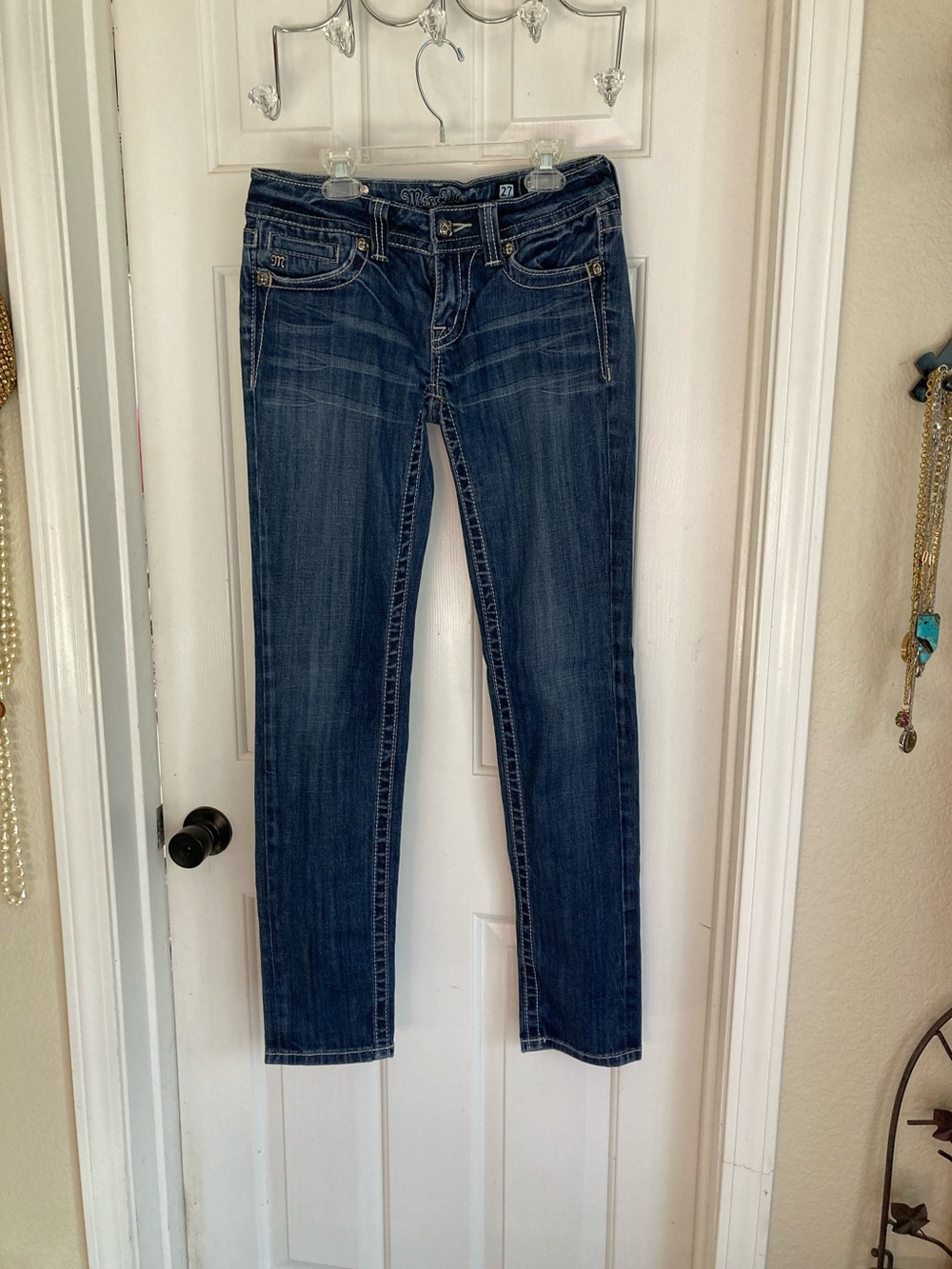 Miss Me Dark Blue Skinny Jeans